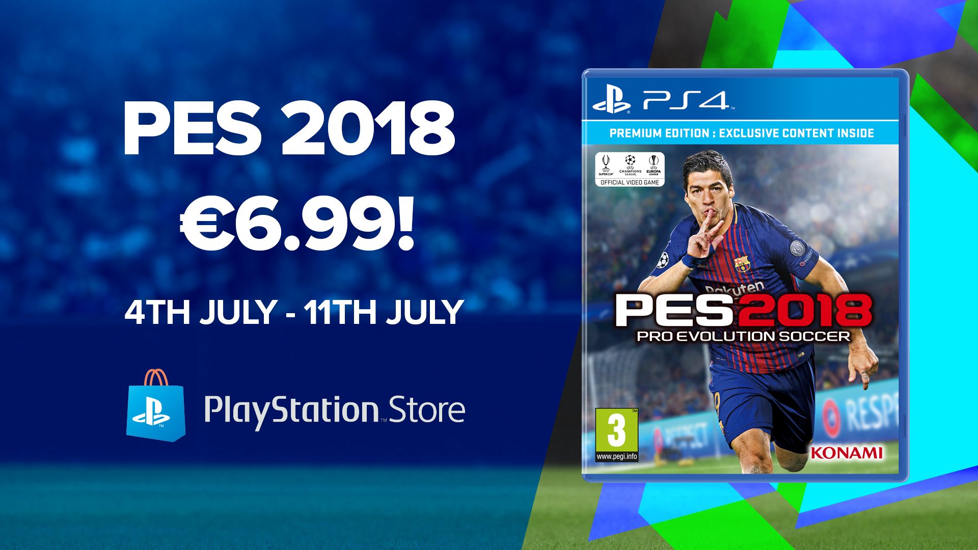 Hol dir PES 2018 für die PS4 um 6,99 € - Nextgen.at