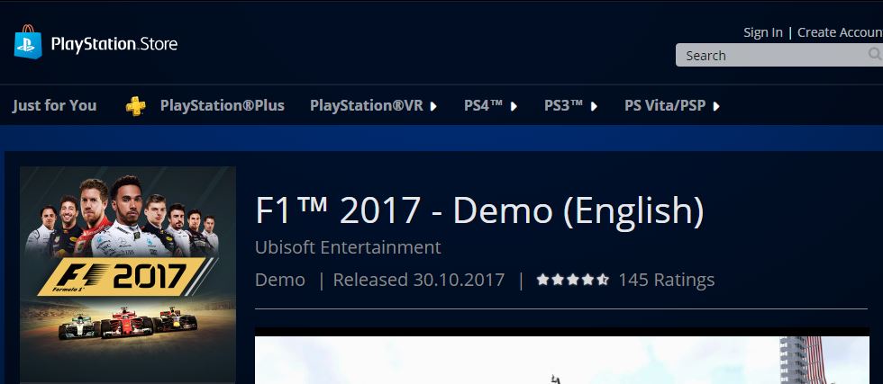 F1 2017 Demo Release